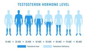 Testosterone level in men